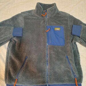 Men's L.L. Bean - Bean's Sherpa Fleece Jacket, Storm Blue Collegiate Blue - NEW!